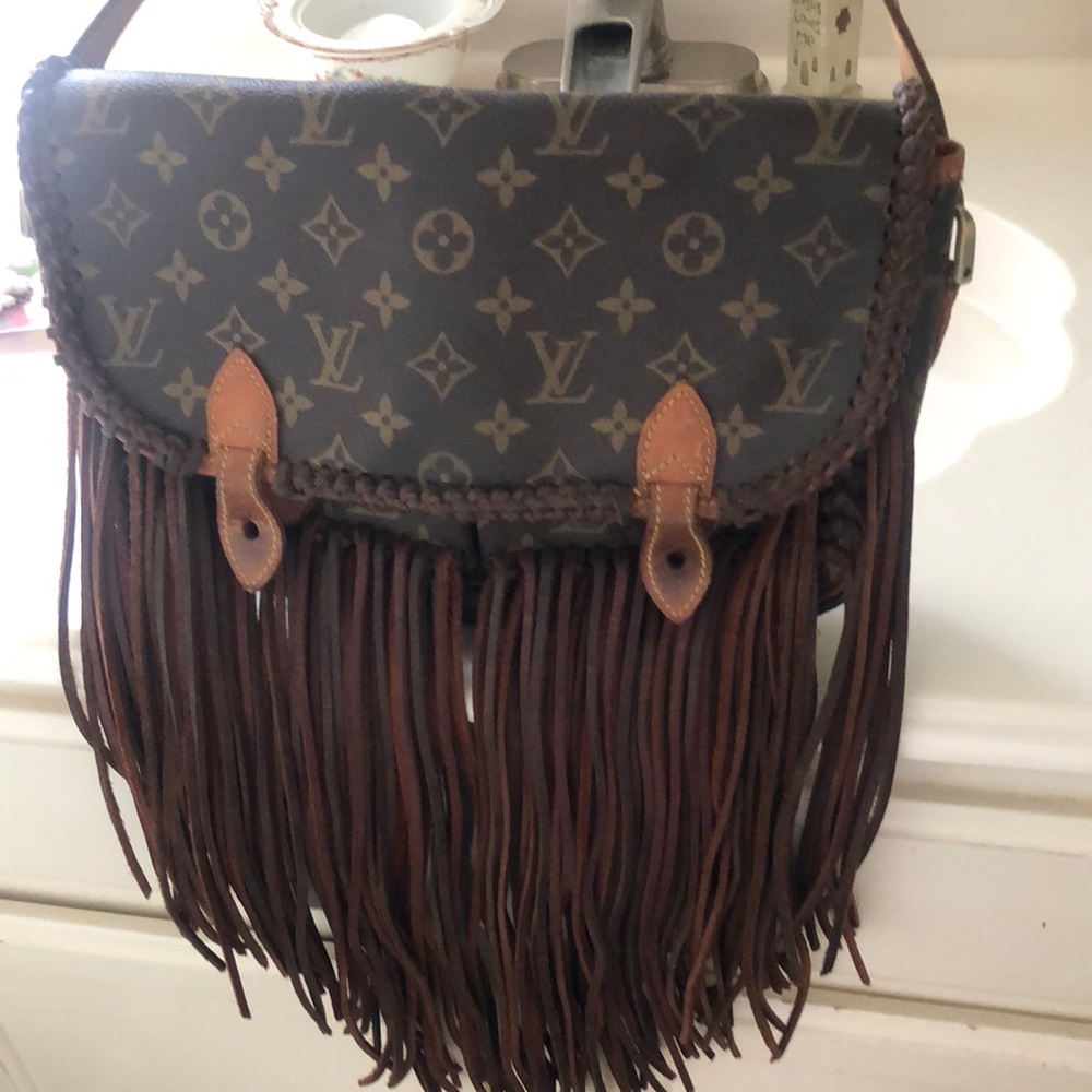 Vintage Boho Fringe Authentic Louis Vuitton Purse